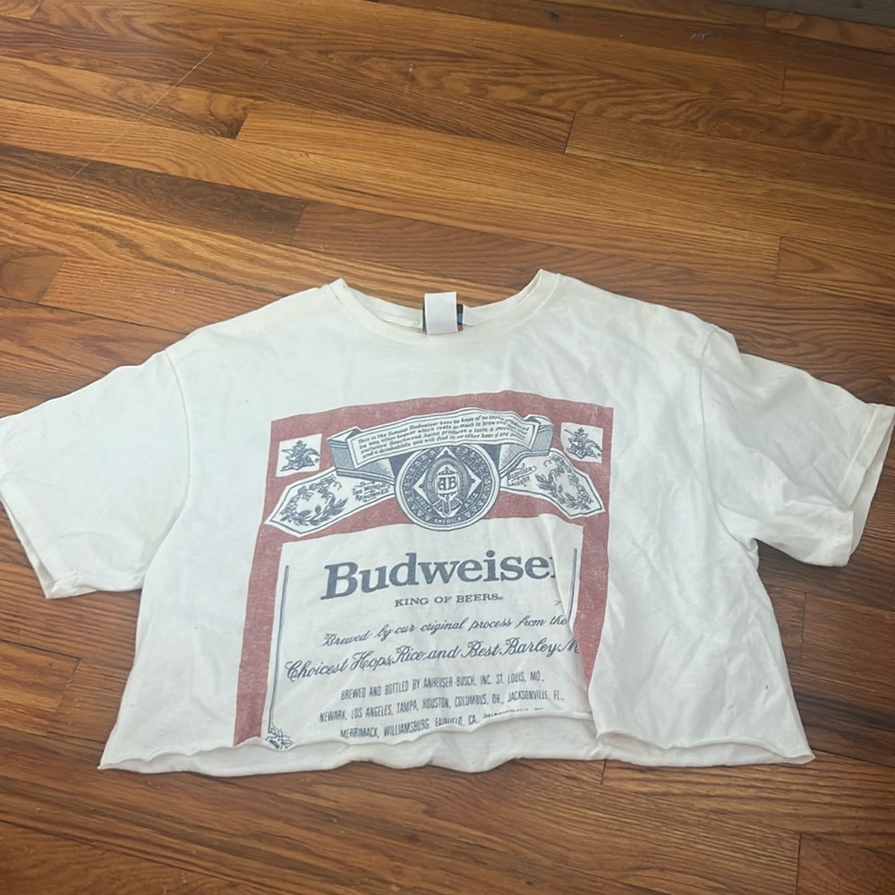 Cropped Budweiser top